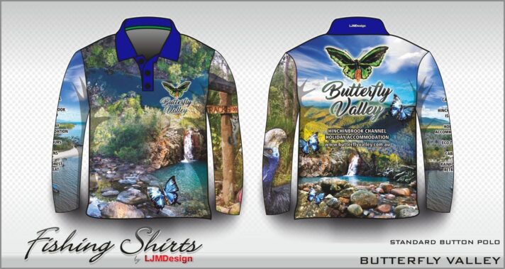 Butterfly Valley Sublimated Long Sleeve Fishing Shirt